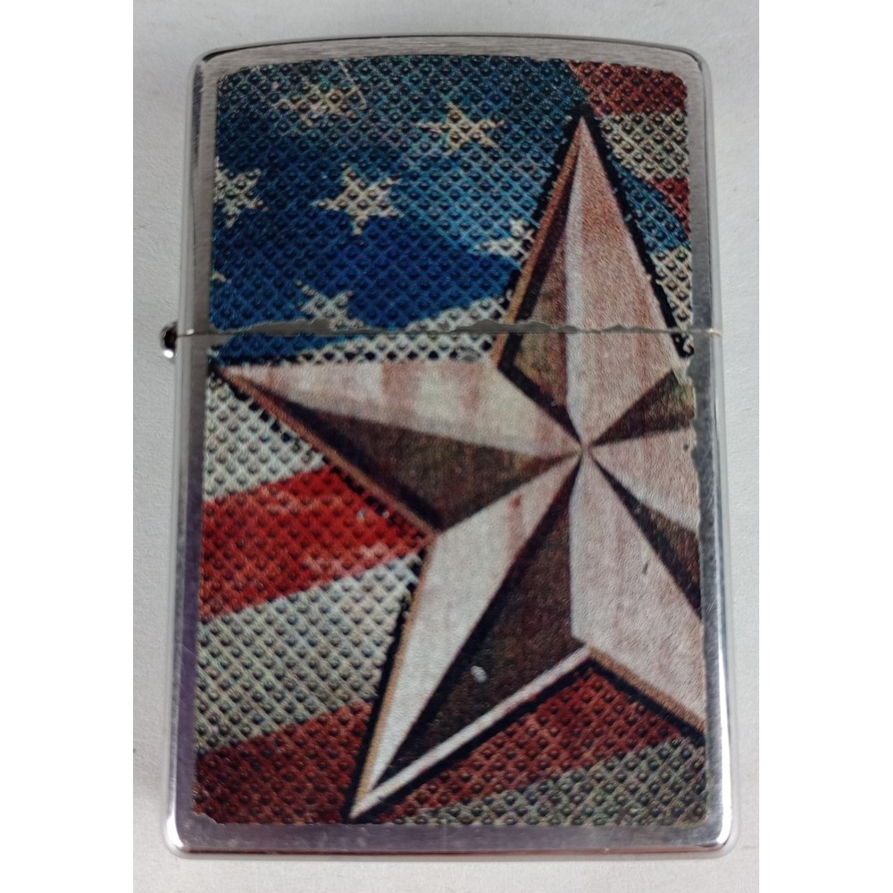 Zippo Lighter Retro Star USA Flag